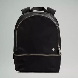 NWT Lululemon City Adventurer Backpack (20L) in Black with Silver Hardware